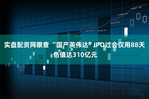 实盘配资网眼查 “国产英伟达”IPO过会仅用88天 估值达310亿元