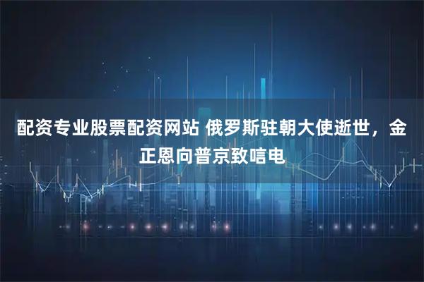 配资专业股票配资网站 俄罗斯驻朝大使逝世，金正恩向普京致唁电